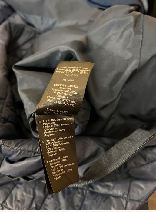 Samsoe & Samsoe Beaufort Jacket r. L męska granatowa kurtka z podpinką