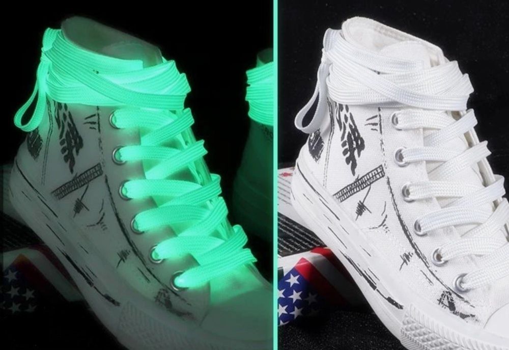 Шнурки світящі люмінесцентні фосфорні