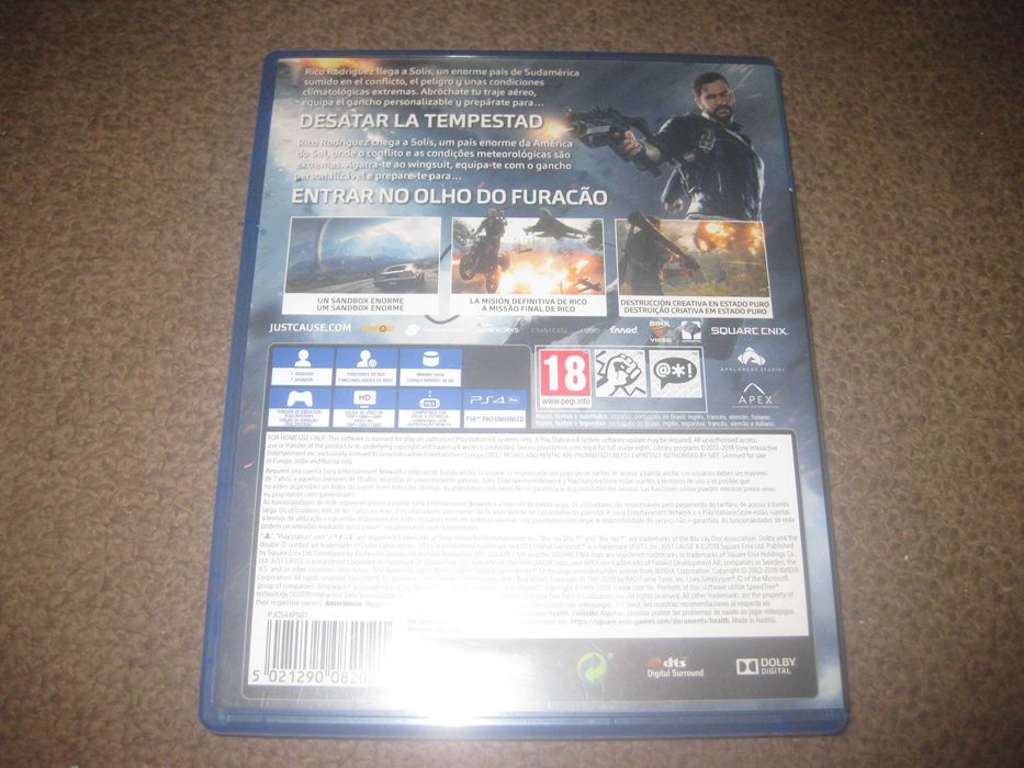 Jogo "Just Cause 4" para a Playstation 4/Impecável!