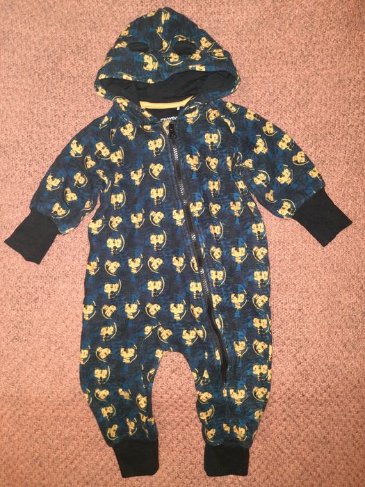 Теплые комбенизон с Винни 6 мес, человечки ромпер 9-12мес