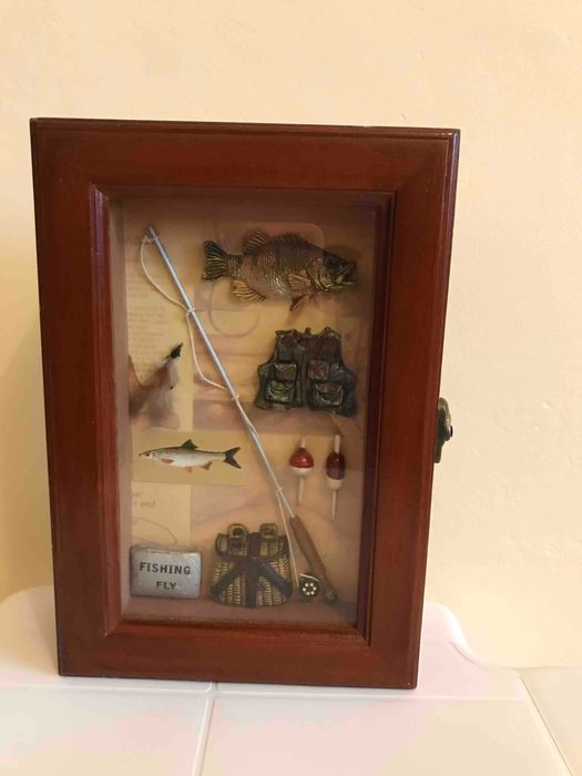 Ключниця настінна "Для риболова"  (25х17х6,5) для зберігання ключів