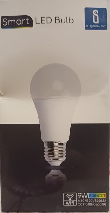 Inteligentna Żarówka LED Aigostar E27 9W RGB+CCT WiFi Smart