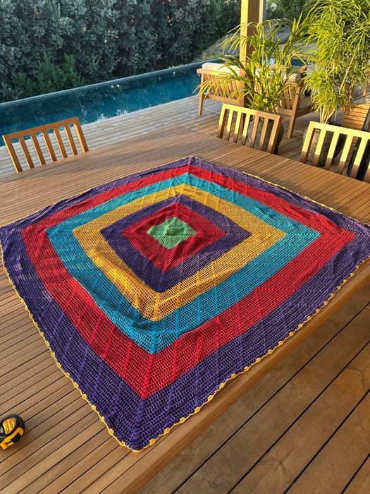 Square Crochet Towel: New