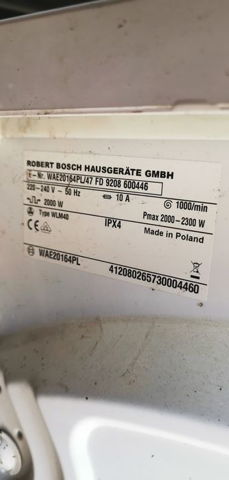 Pralka BOSCH Maxx 7 model WAE20164PL