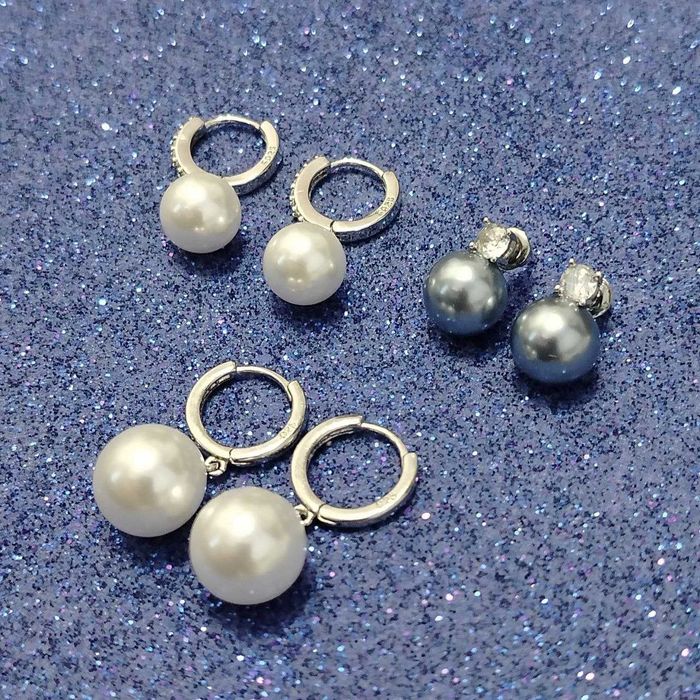 Серьги с жемчугом, сережки з перлами