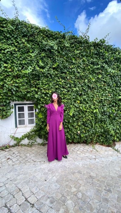 Vestido cerimónia Buganço roxo