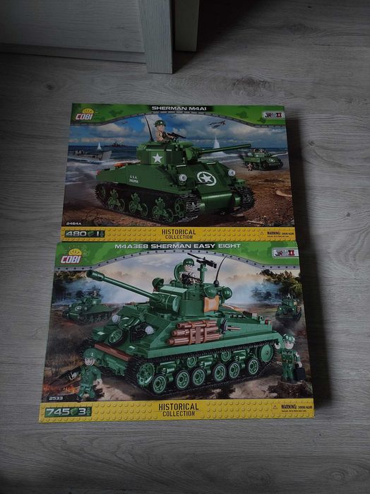 Maquette Char Sherman M4A1 COBI - Construction 1/48 - 297 Pièces - Modèle Historique à Assembler