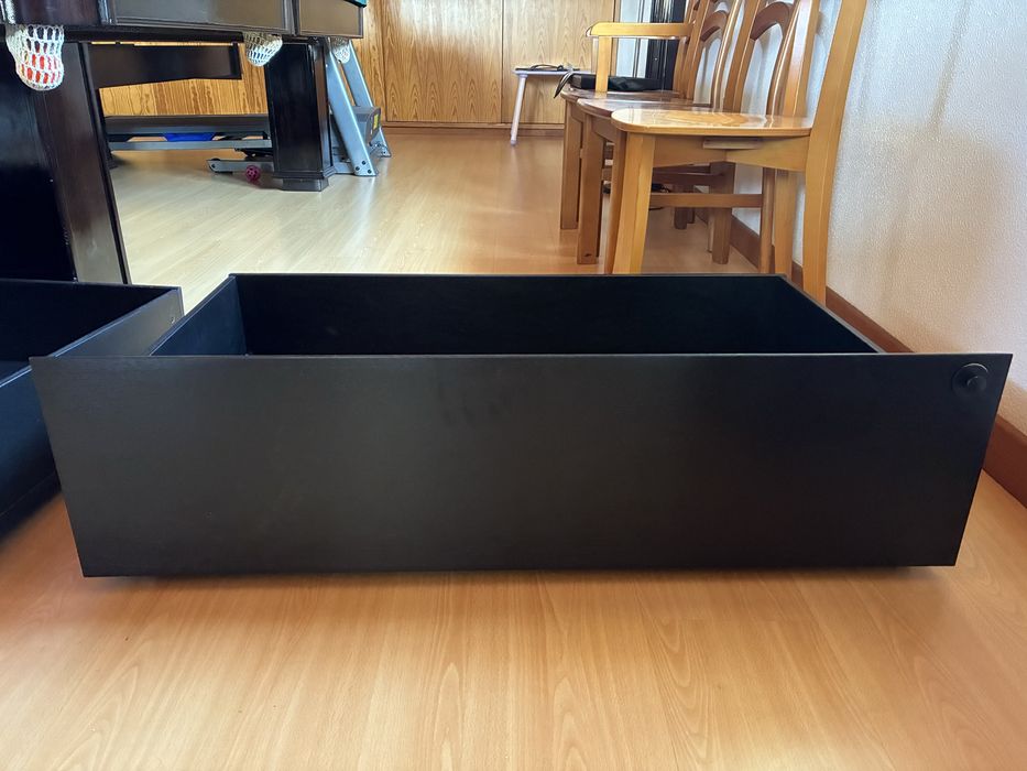 4 caixas de arrumação para cama de casal IKEA