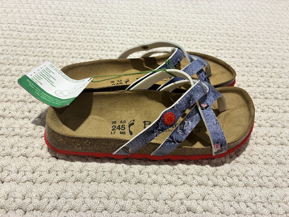 Betula by Birkenstock profilowane klapki japonki
