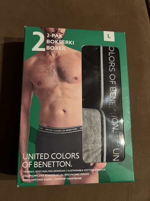 Nowe Bokserki United Colors of Benetton L 2-pak