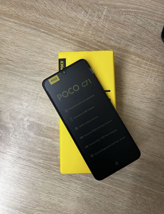 НОВИЙ Телефон Poco C71 4/128Gb Power Black (Запакований)