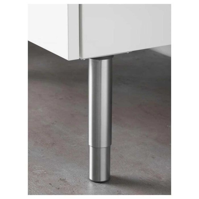 4x Pés altura ajustavél para armários, em inox, IKEA godmorgon