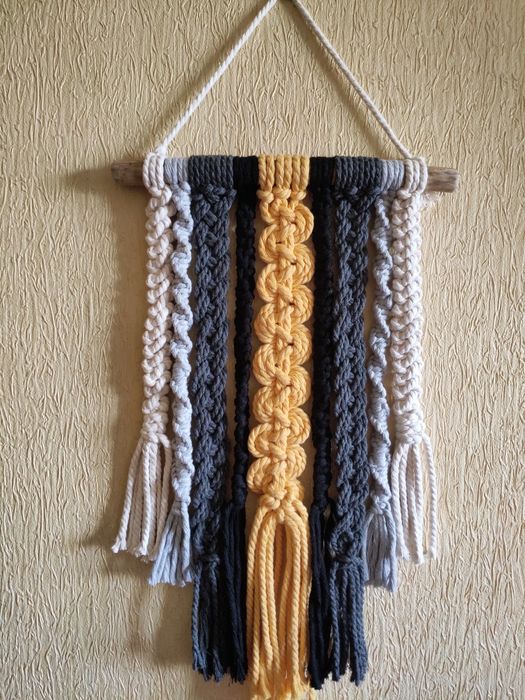 Панно  декор на стену макраме