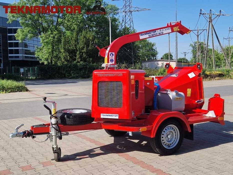 Najpopularniejszy mobilny rębak tarczowy Skorpion 160 SD - Teknamotor