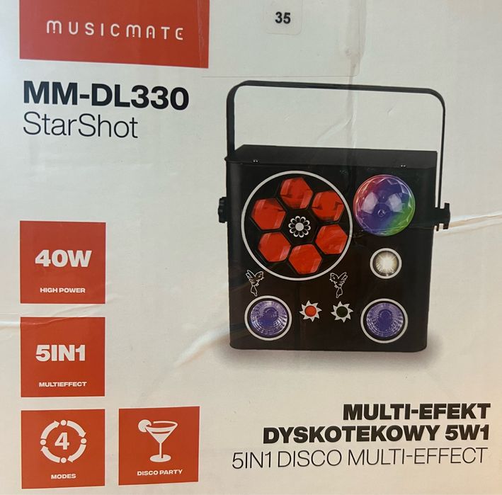 Multiefekt Dyskotekowy Musicmate 5w1