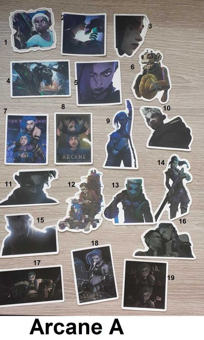 Stickers Arcane Jinx  e mais