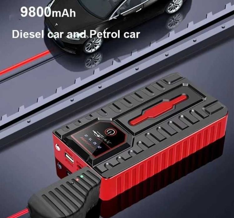 Booster do akumulatora 9800 mAh nowy w walizce