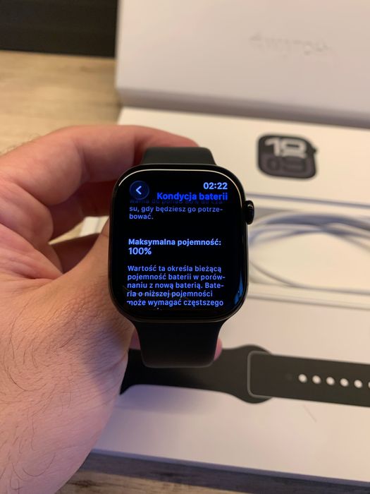 Apple Watch 10 46mm Jet Black. Gwarancja. Idealny.