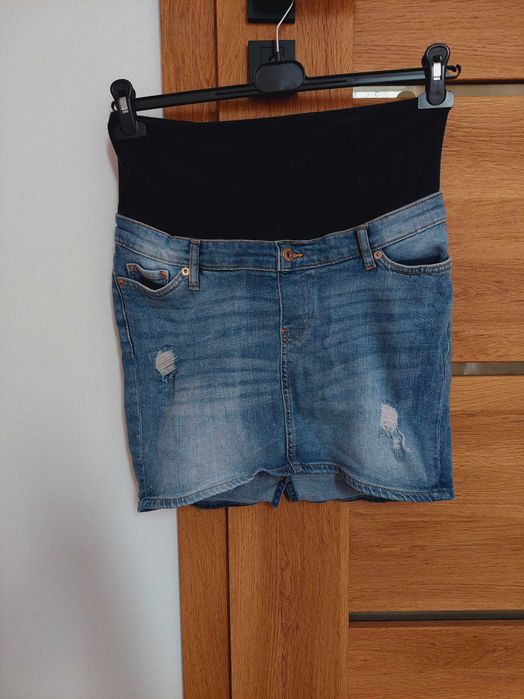 Niebieska spódnica dżinsowa H&M M/38