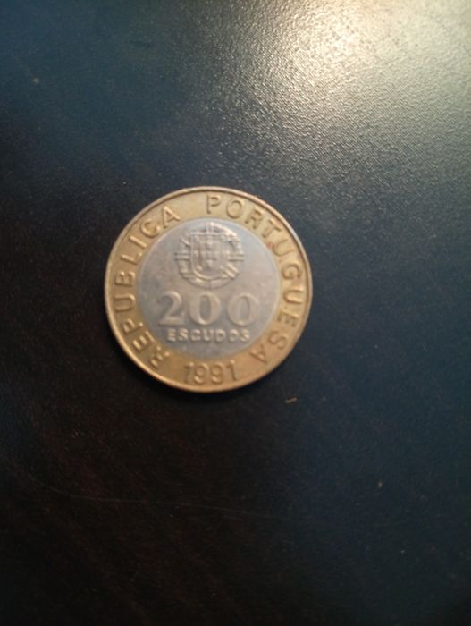 Moeda de 200 escudos - Gracia de Horta	- Portugal	- 1991