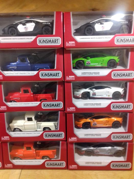 Модельки машин Mustang, Huracan, Police, Camaro Kinsmart Металл відкр