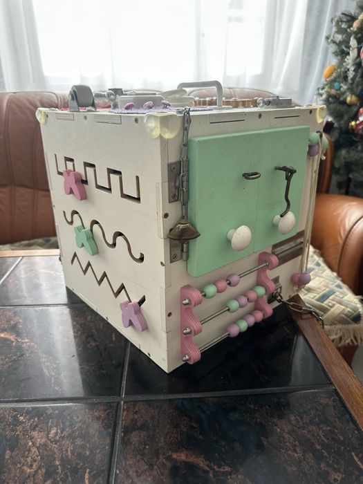 Бізі-куб 30×30 см деревяний