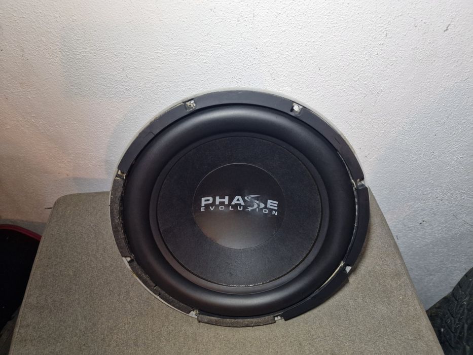 Phase Evolution SX12 Głośnik 30 cm Subwoofer skrzynia basowa Tuba 350 Rms Car Audio