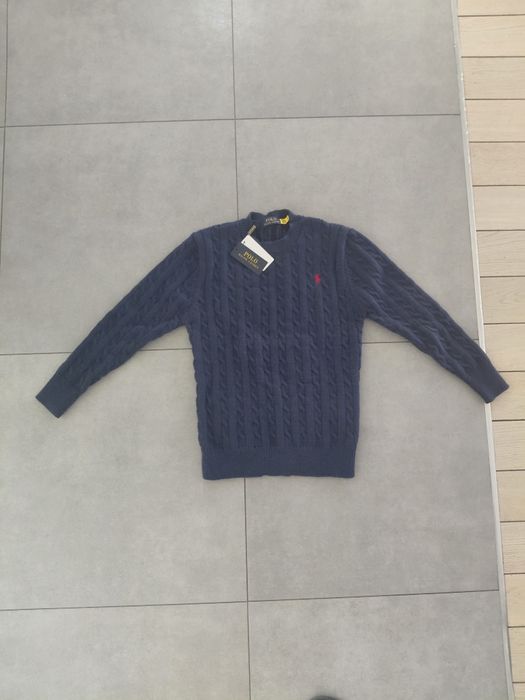 Granatowy Sweter Ralph Lauren
