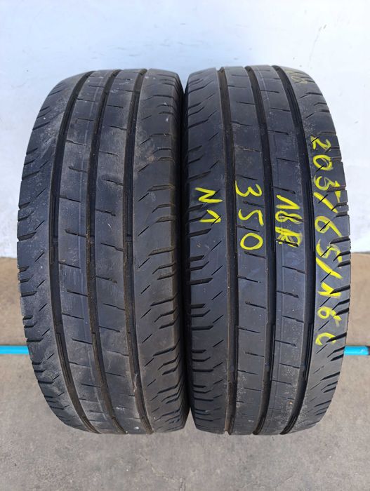 2x 205/65 R16C 107/105T Continental ContiVanContact 200. 2018r 6,8mm
