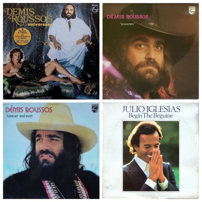 Пластинки ABBA, Boney M, Amanda Lear, Iglesias, Demis Roussos, Cerrone