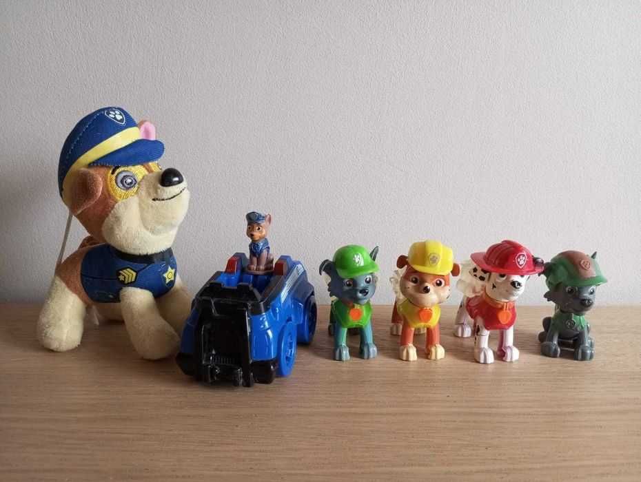Figurki Psi patrol  5 szt. + maskotka Chase