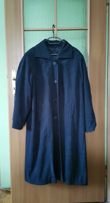 Płaszcz oversize XXL ciemnoniebieski