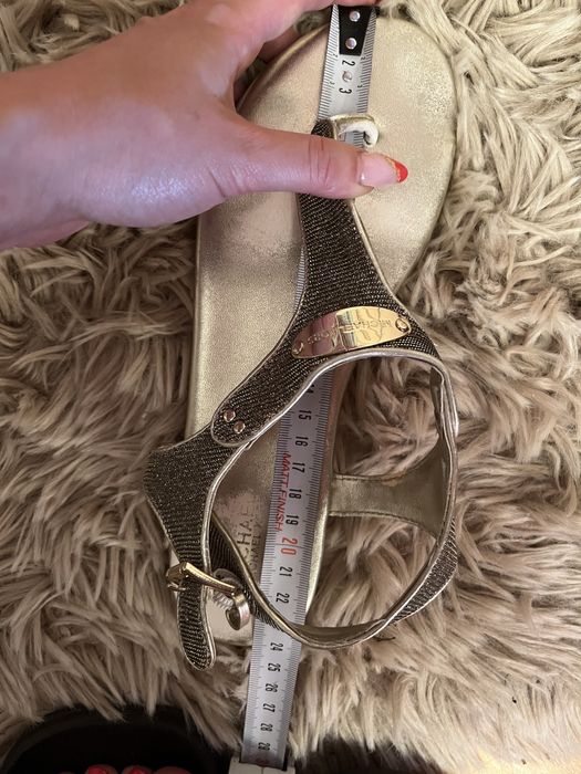 Michael Kors sandałki japonki złote r 36,5 sandały jessica