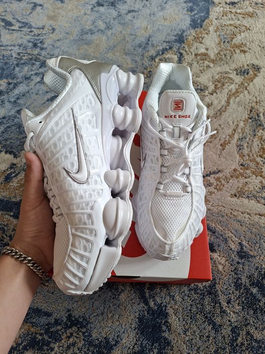 Buty Nike Shox TL White Metallic Silver r.42.5