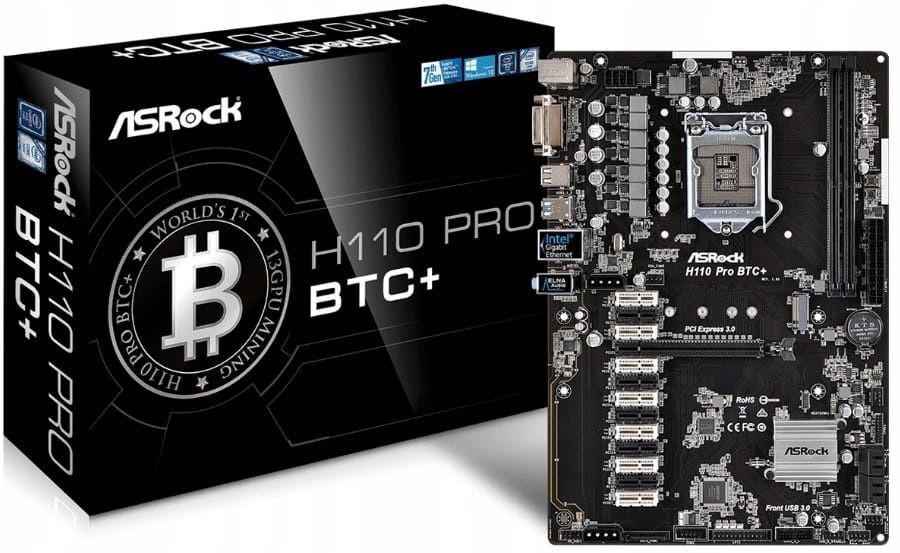 Płyta główna ASRock H110 Pro BTC+ – 13 × PCIe – idealna do koparki