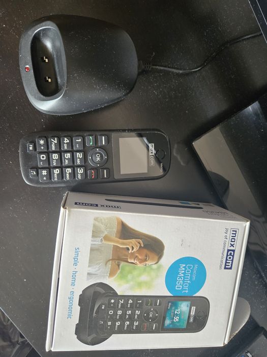 Telefon MaxCom bezprzewodowy bateria uszkodzona