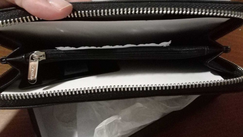 Carteira preta Calvin Klein nova