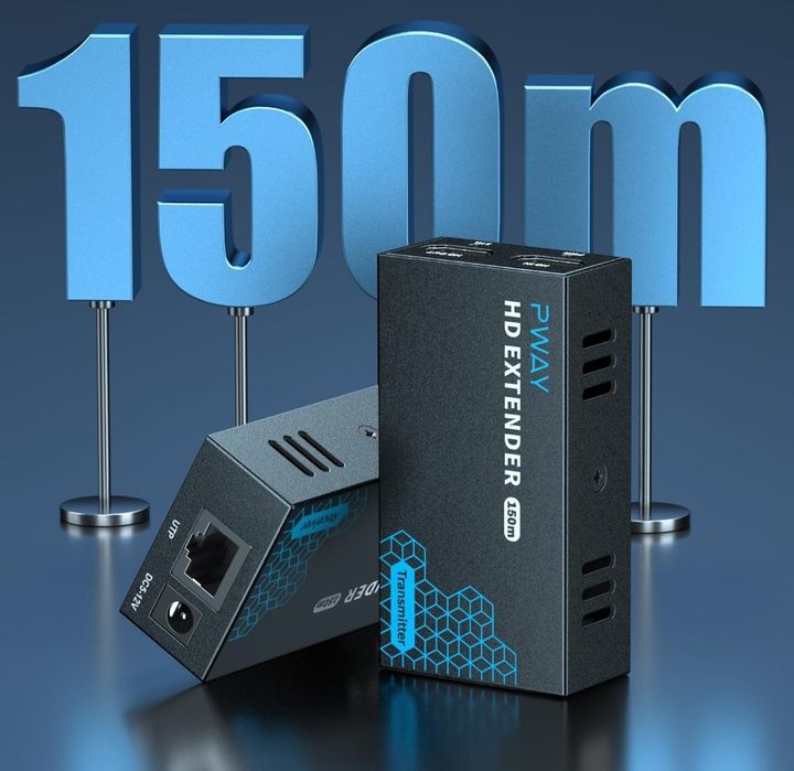 Przedłużacz HDMI PWAY 500 stóp przez pojedynczy Cat5e/6