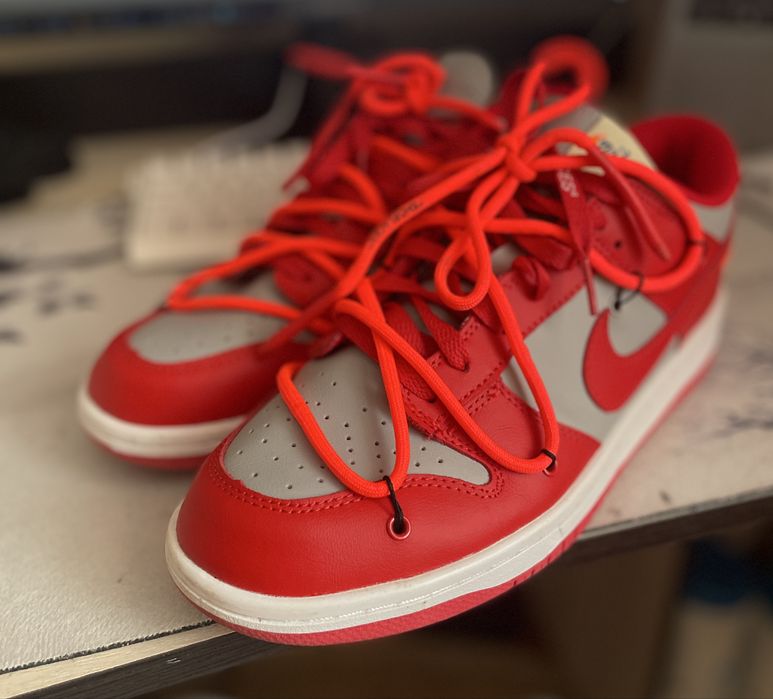 Nike Dunk Low Off-White "University Red"