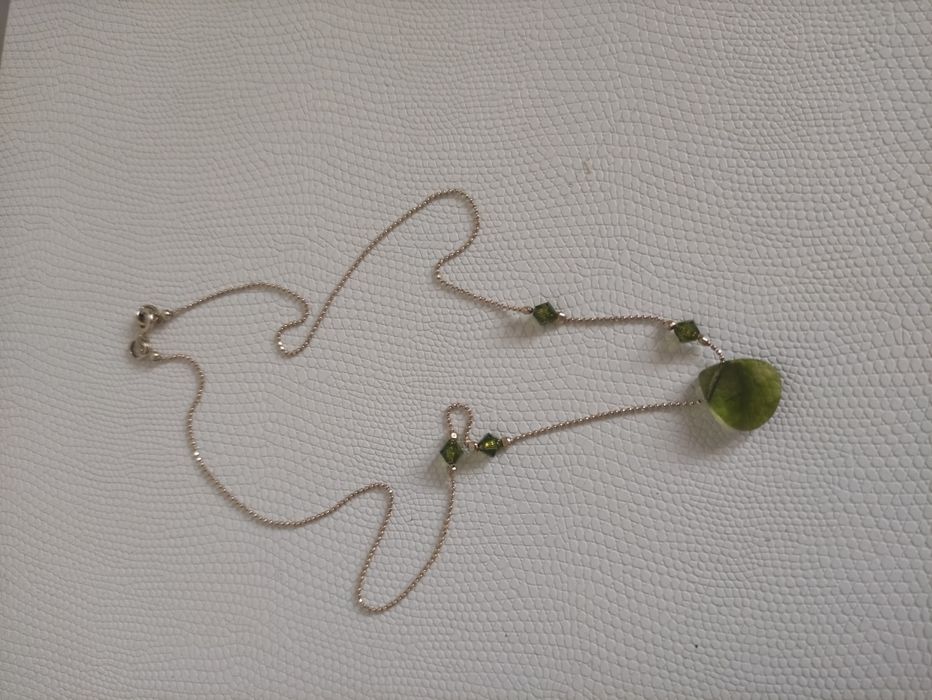 Łańcuszek pozłacany Swarowski