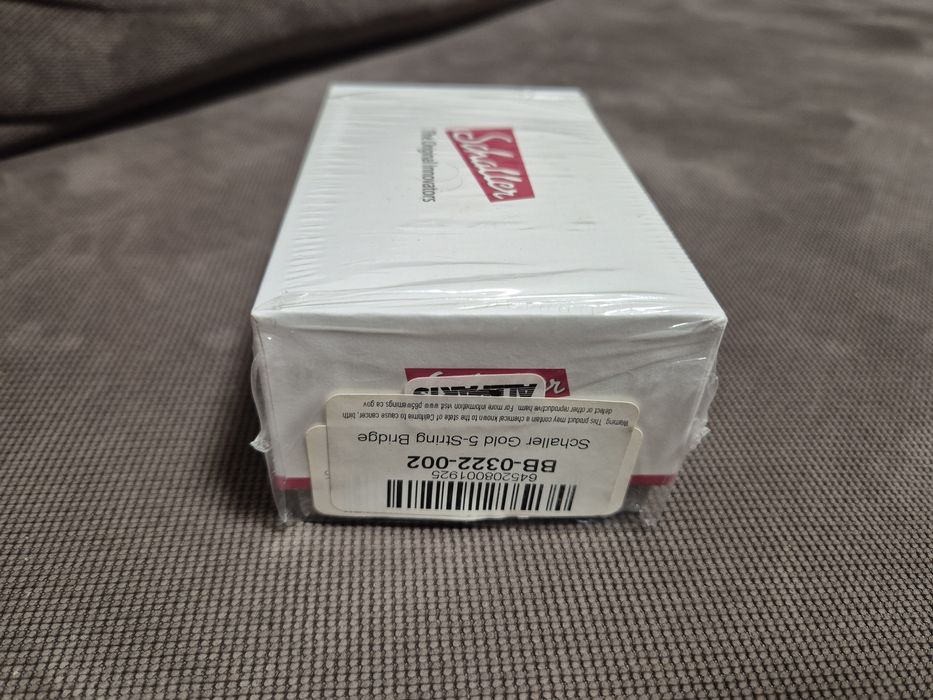 Schaller High Mass 5 String Bass BRIDGE  Rollers Badass Gold бридж бас