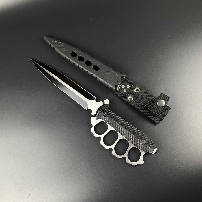 Ніж тактичний військовий двусторонній + кріплення моллі / нож военный