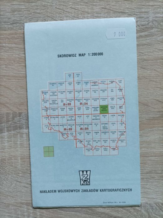 Mapa Topograficzna Polski - Warszawa - Wschód