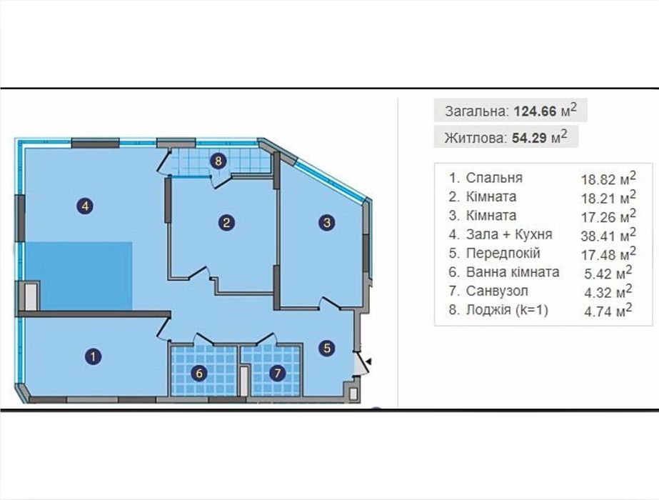 ЖК Зарічний 8 будинок, 3 кімнатна квартира. Власник!