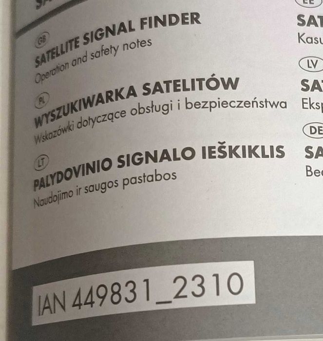 Urządzenie do ustawiania anteny satelitarnych