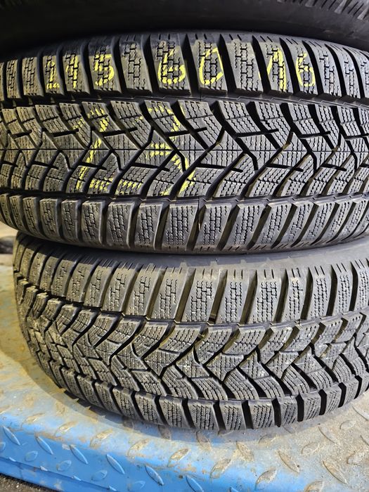Opony Zimowe Demo 2szt-R16 215/60-9mm-Dunlop-23rok