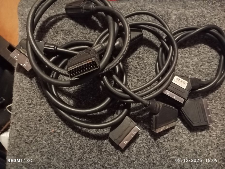 Conjunto de 4 cabos SCART