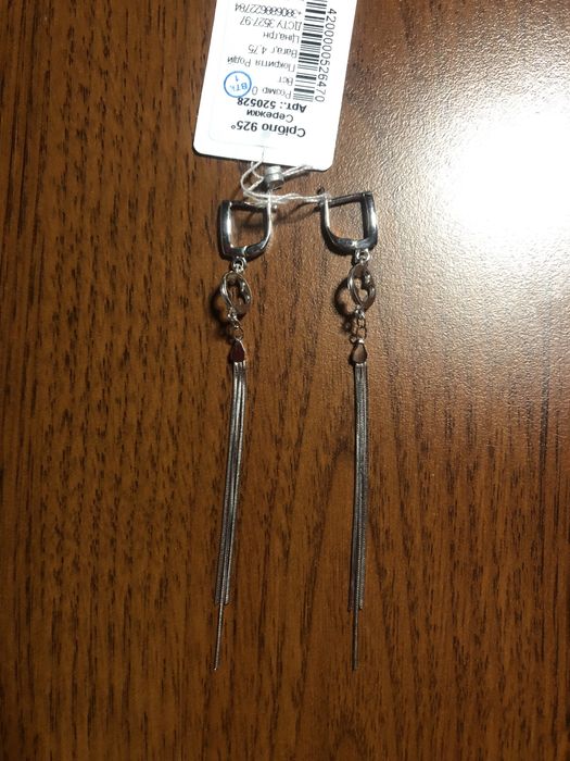 Сережки срібні 925 проба