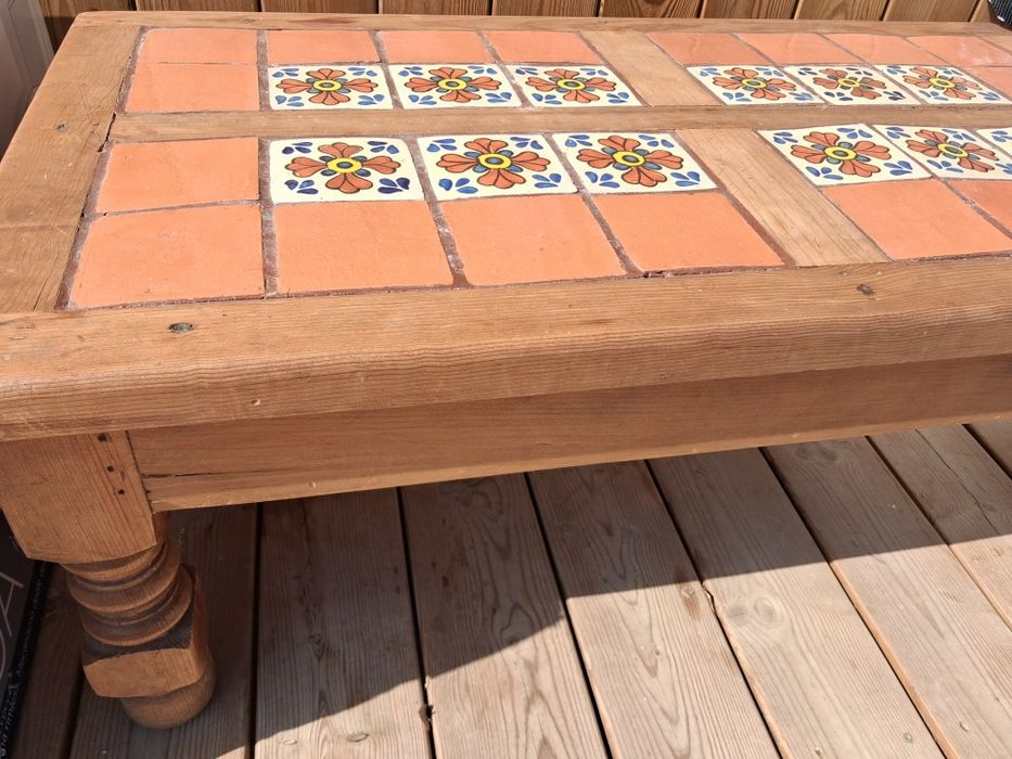 Mesa de centro rústica