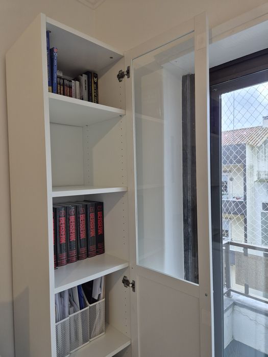 Billy Oxberg branco 40x40x202 cm Ikea armário